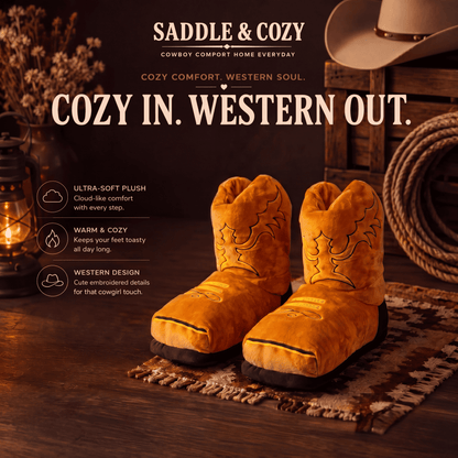 Cowboy Boots Slippers